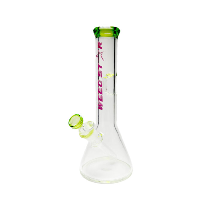 Weedstar | Classic Beaker - Glass Bong Green - Image 1