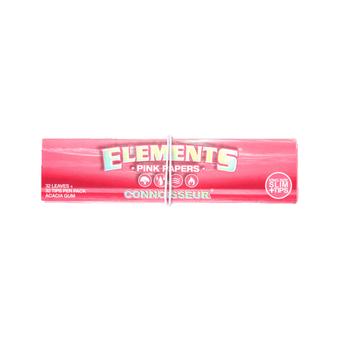 Elements | Pink Connoisseur King Size Slim with Tips - Image 1