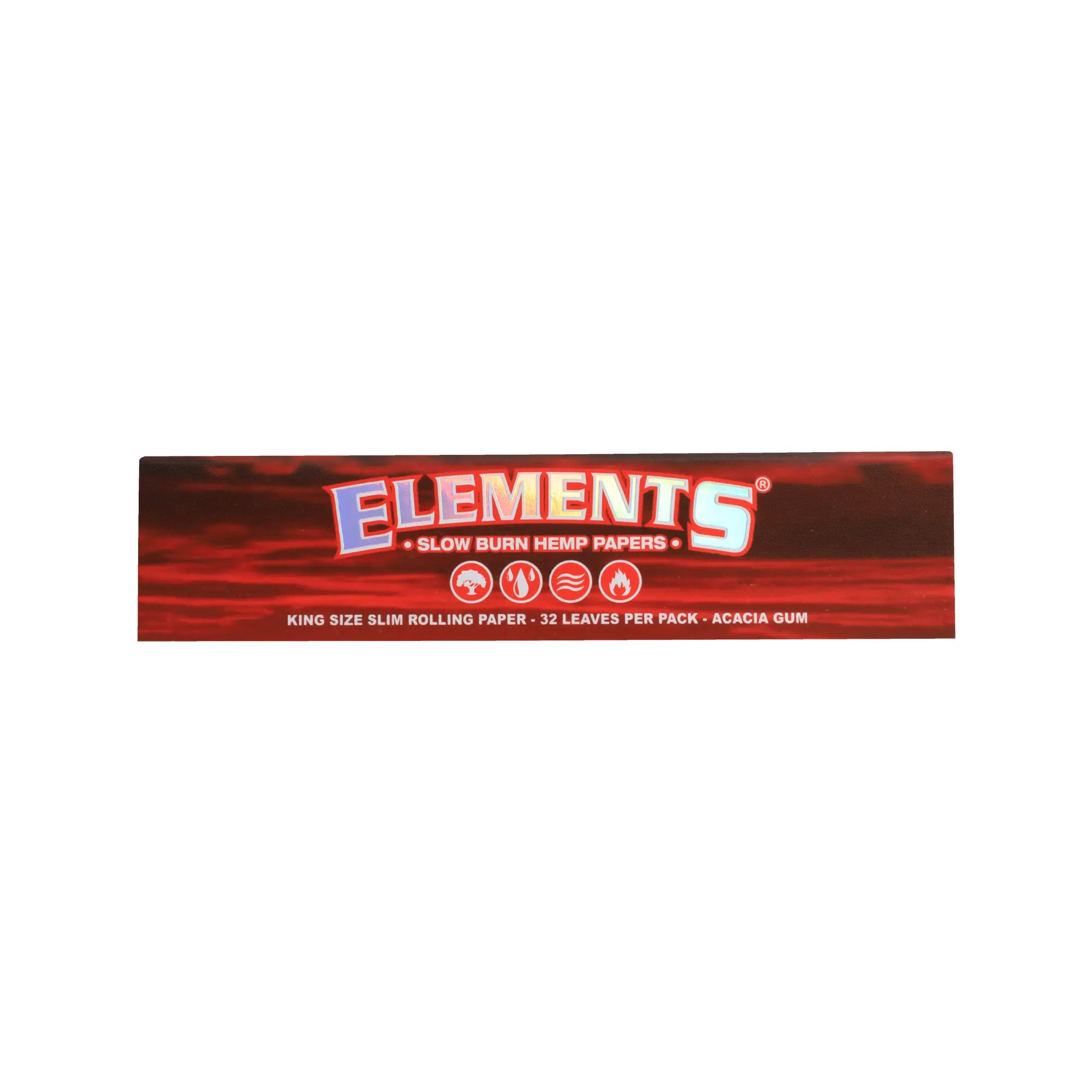 119a9c5d37464c69a2c56748a9ae38c2 Elements Red Hemp King Size Slim - Image 1